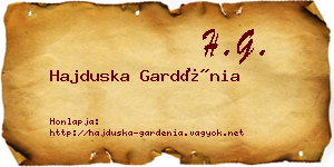 Hajduska Gardénia névjegykártya